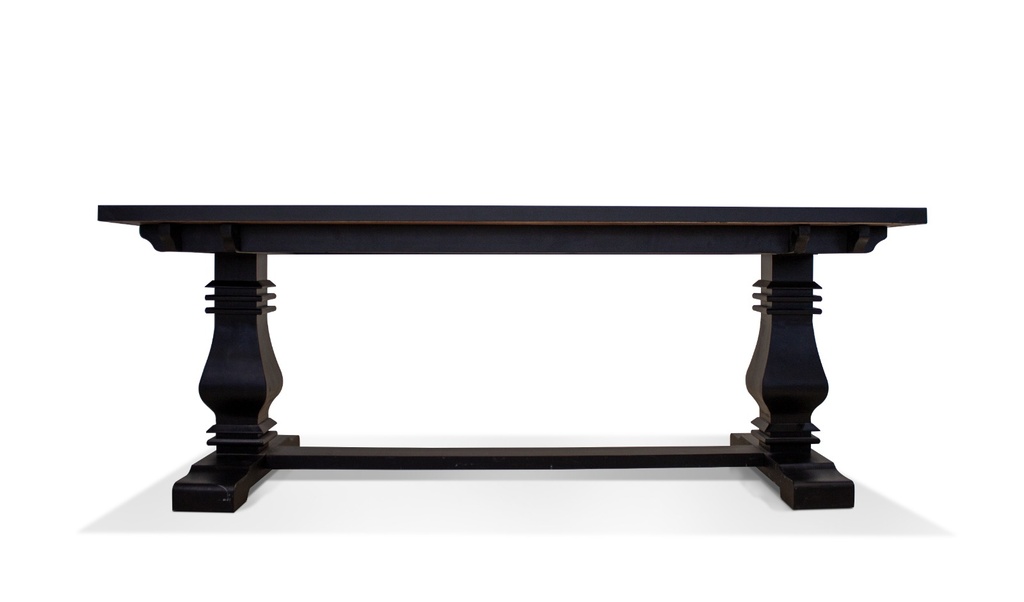 SW5310 Dining Table With Wooden Legs Black