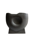Black Round Concave Vase-A