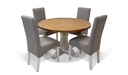 SW4010 Wooden Dining Table With Wooden Legs Rou