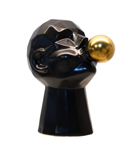[FAD2043B Spit Bubbles Ceramic DecorationBlack(29*18.3*3] Spit Bubbles Black