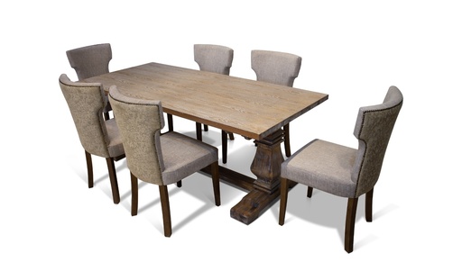 [SW5310 Dining Table With Wooden Legs [Antic NC10114]    ] SW5310 Dining Table With Wooden Legs [Antic NC10114]