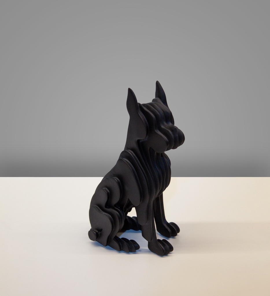 Black Cutshaped Dog-B