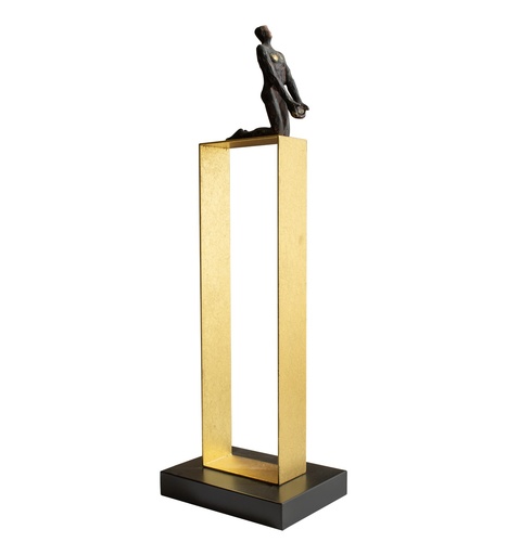 Man On Square Shelf Decoration-A