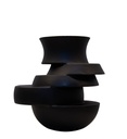 Irregular Vase Black-A