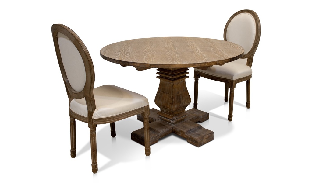 SW5210 Round Wooden Dining Table With Wooden Legs