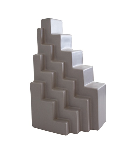 [FAD2032B Grey Geometric Decoration(14.5*11.5*25.5cm] Grey Geometric Decoration-B