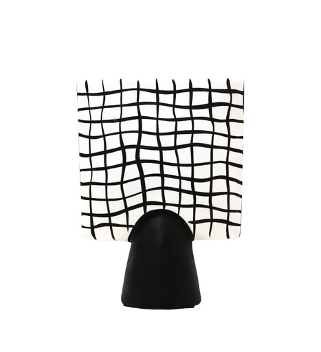 [FAD21023C Pillar VaseBlack C] Pillar Vase Black-C