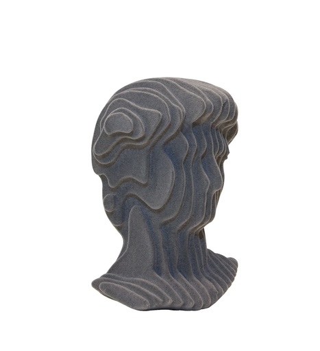 [FCSZ2129B] Sandstone Human HeadGray-B