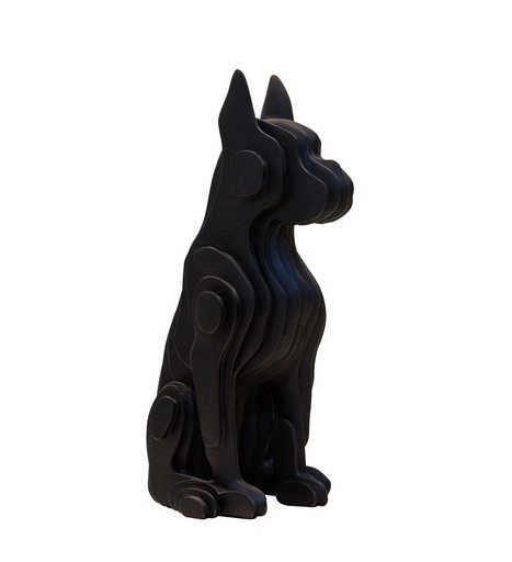 [FCSZ2132A Black Cutshaped Dog(15*12.3*28.5cm           ] Black Cutshaped Dog-A