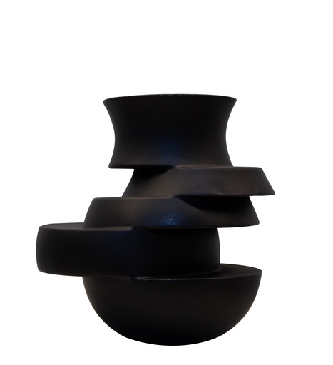 [FCSZ2167A Irregular Vase Black(31*24.5*33cm             ] Irregular Vase Black-A