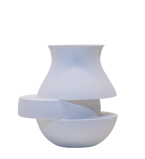 [FCSZ2168B Irregular Vase White(23*18.5*23cm             ] Irregular Vase White-B