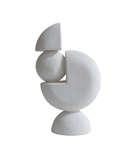 [FCSZ22024A Corner Ornament White(24*11.8*40cm] White Corner Ornament