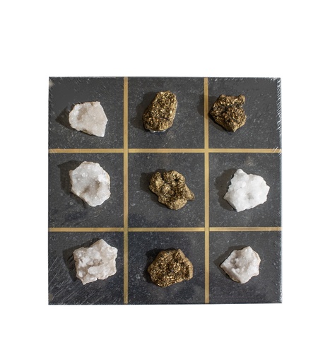 [FCT2030 Agate Chess Decoration(24.5*24.5*4.5cm] Agate Chess Decoration